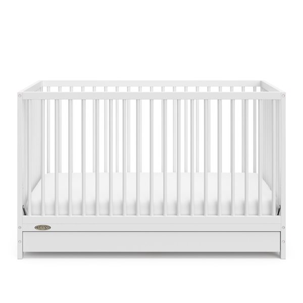 Graco Teddi 5in1 Convertible Crib with Drawer White 04532401 RONA