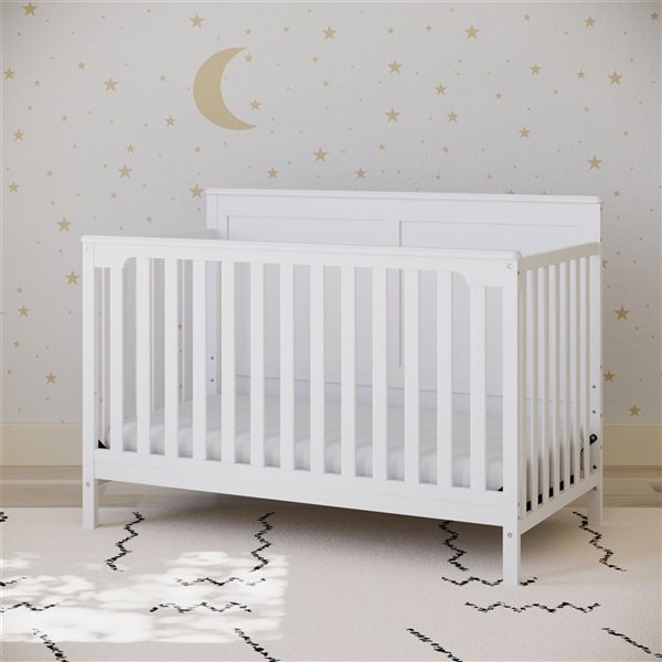 Storkcraft Alpine 5 in 1 Convertible Crib White 04522 301 RONA