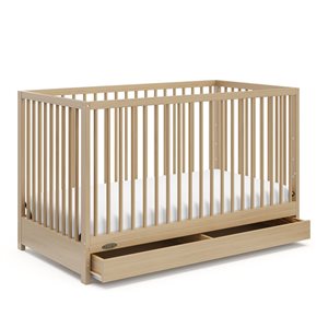 Graco Teddi 5-in-1 Convertible Crib with Drawer - Driftwood