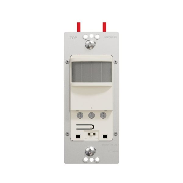 Square D X Series 15A Single Pole PIR Occupancy Sensor Light Control - Light Almond