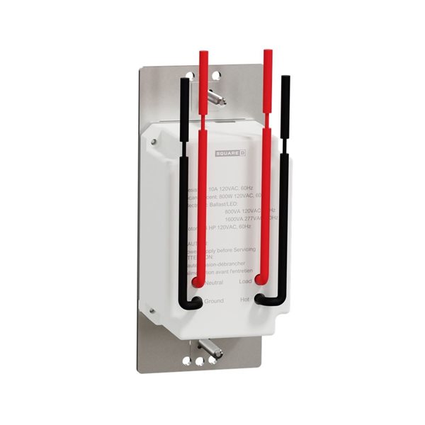 Square D X Series 15A Single Pole PIR Occupancy Sensor Light Control - Matte Grey