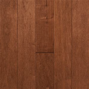 Plancher de bois franc préfini en érable massif par DuroDesign de 3 1/4 po, Copper, (20 pi2)