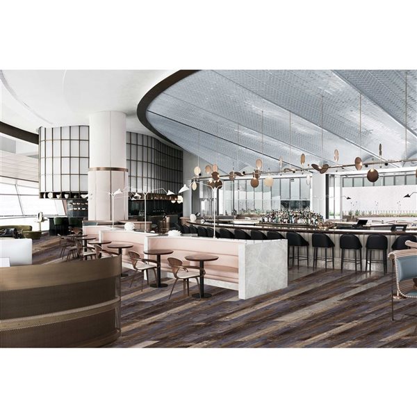 Deco Products Colors 6 x 36-in Samba Wood Glue-Down Luxury Vinyl Plank (30-ft²)