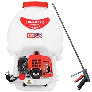 Pulvérisateur à dos à gaz Tomahawk Power de 19 L avec tige d'irrigation