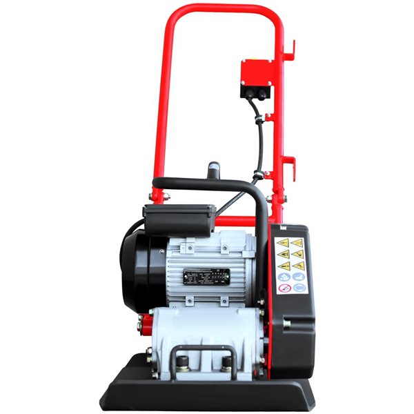 Electric vibratory outlet plate compactor