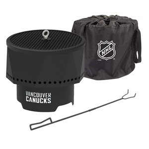 Blue Sky NHL Vancouver Canucks 16-in Ridge Portable Steel Smokeless Fire Pit