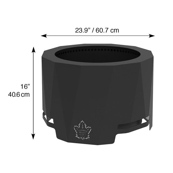 Blue Sky NHL Toronto Maple Leafs 24-in Steel Peak Patio Smokeless Fire Pit