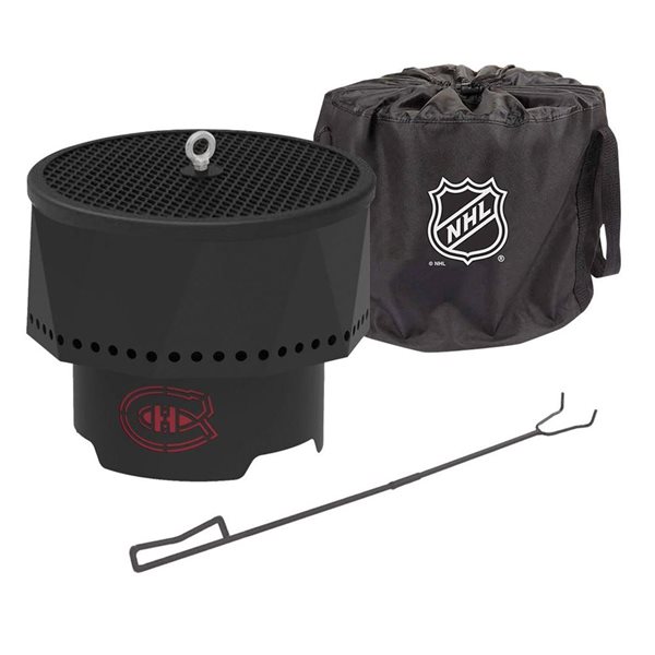 Blue Sky NHL Montreal Canadiens 16-in Ridge Portable Steel Smokeless Fire Pit