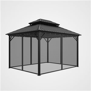 Mondawe 10-ft x 17-ft White Metal Rectangle Pop-up Gazebo in the Gazebos  department at