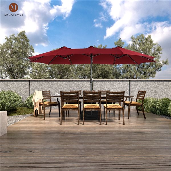 black patio umbrella canadian tire CorLiving 10-ft Steel Black Push-button Tilt Market Patio Umbrella  PPU-200-U at Lowes.com