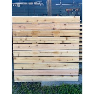 Dockmaster Western Red Cedar Panel for 5 x 10-ft Dock Kit