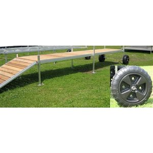 Dockmaster 6 x 25-ft Wheel Aluminium Dock Kit (Frame Only)