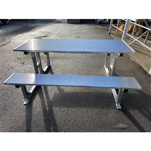 Table de pique-nique Dockmaster 72 po en aluminium
