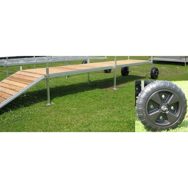 Dockmaster 5 x 25-ft Wheel Aluminium Dock Kit (Frame Only)