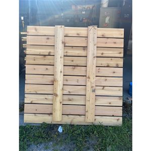 Dockmaster Western Red Cedar Panel for 6 x 10-ft Dock Kit