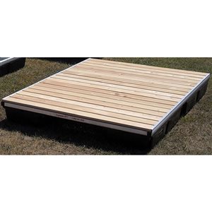 Dockmaster 6 x 8-ft Aluminium Frame Raft with Western Red Cedar Decking