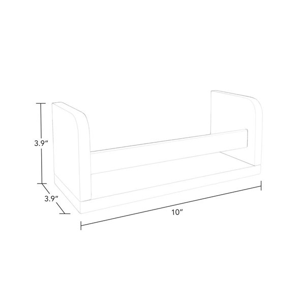 RiverRidge Home 12.38-in x 35-in x 26.5-in White Composite Decorative Kids Storage Bench