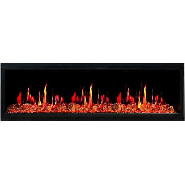 Litedeer Homes Latitude 65-in Smart Ultra-Slim Electric Fireplace