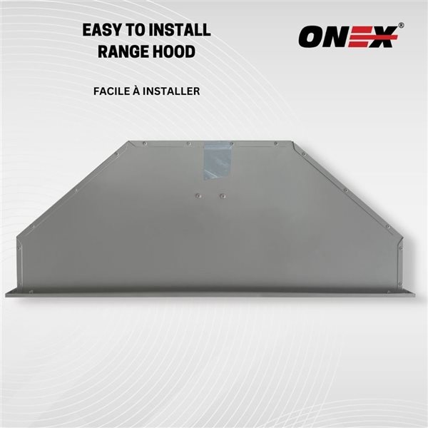 Onex 36-in 600 CFM Stainless Steel Under Cabinet Range Hood