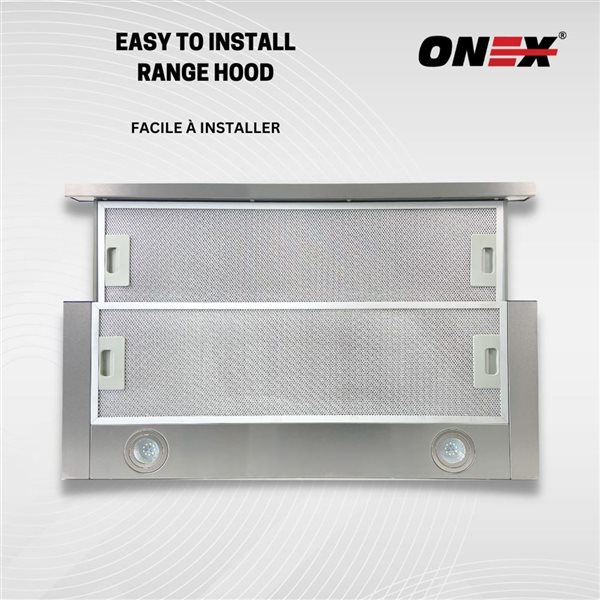 Onex 24-in 400 CFM Stainless Steel Under Cabinet Range Hood