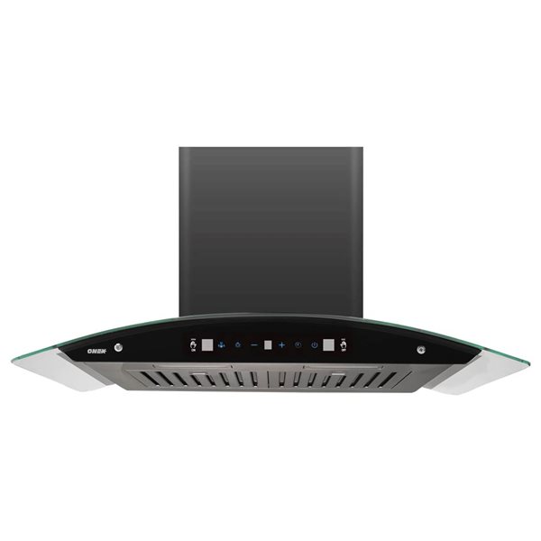 Onex 30-in 800 CFM Black Stainless Steel Wall Mounted Range Hood