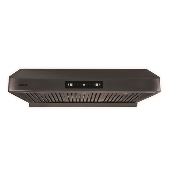 Onex 30-in 900 CFM Black Stainless Steel Under Cabinet Range Hood