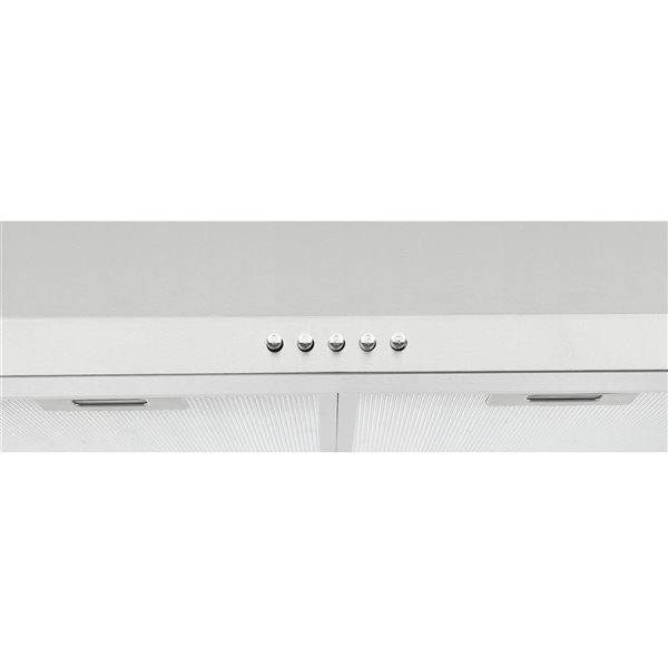Ancona 24-in 280 CFM Stainless Steel Convertible Wall Mount Pyramid Range Hood with Charcoal Filter included