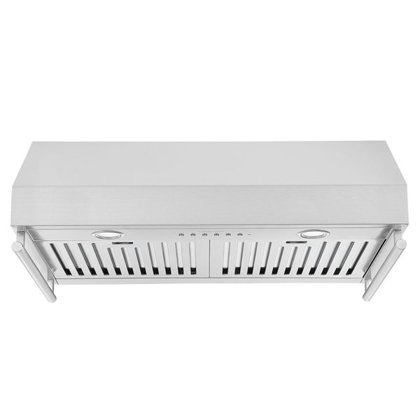 Ancona 30-in 450 CFM Stainless Steel Undercabinet Range Hood with Utensil Bars