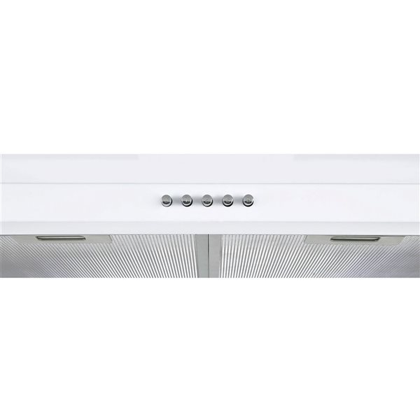 Ancona 24in 280 CFM White Convertible Wall Mount Pyramid Range Hood