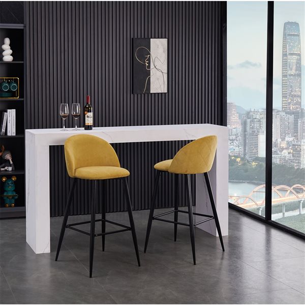 Yellow bar best sale stool chairs