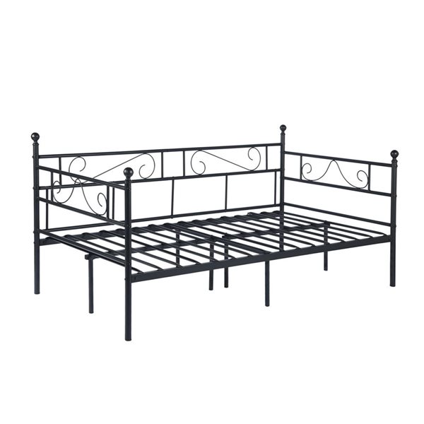 Homycasa Black Twin Daybed Bed Metal Frame 0400100005468 | RONA