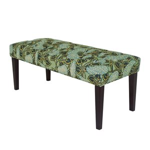 Homycasa Chelsea Bench Wide Pattern Tufted Upholstered Wooden  41.5-in