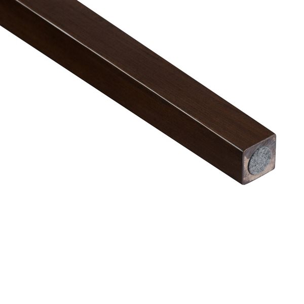 FurnitureR Modern Dining Table Rectangle with Extension Walnut 63-in to 78-in