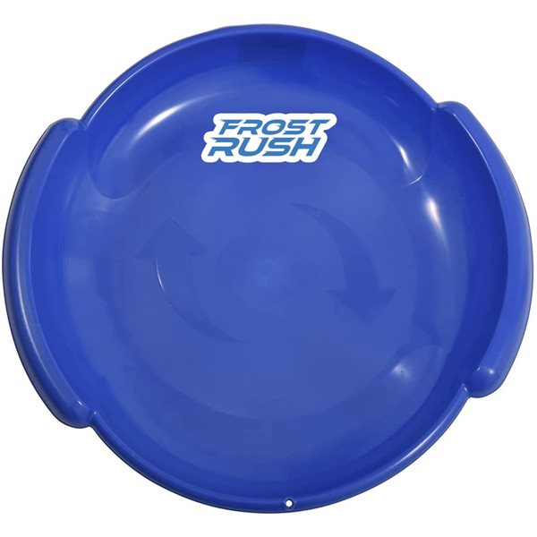 Frost Rush 2-Person Round Blue Plastic Snow Sled