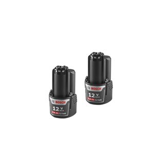 Bosch 12 V 2-Pack 2 Ah Lithium-ion Power Tool Battery