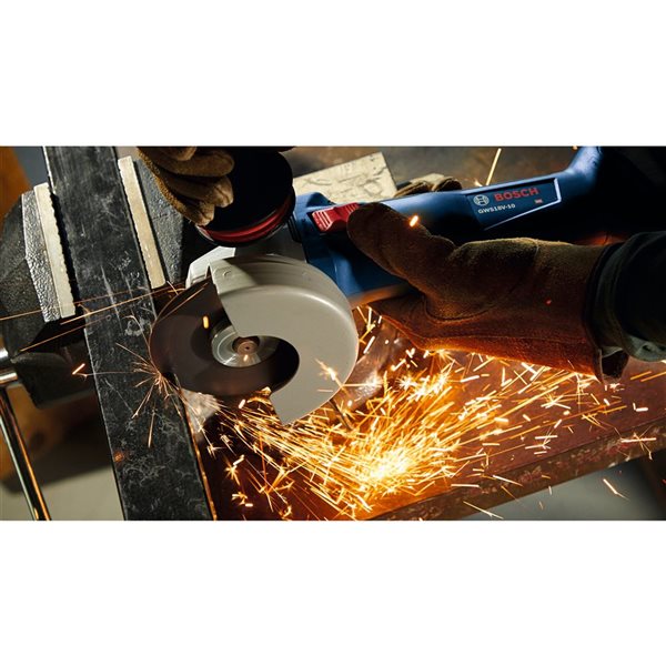 Bosch 18 V Brushless 4-1/2 - 5-in Angle Grinder with Slide Switch - Bare Tool