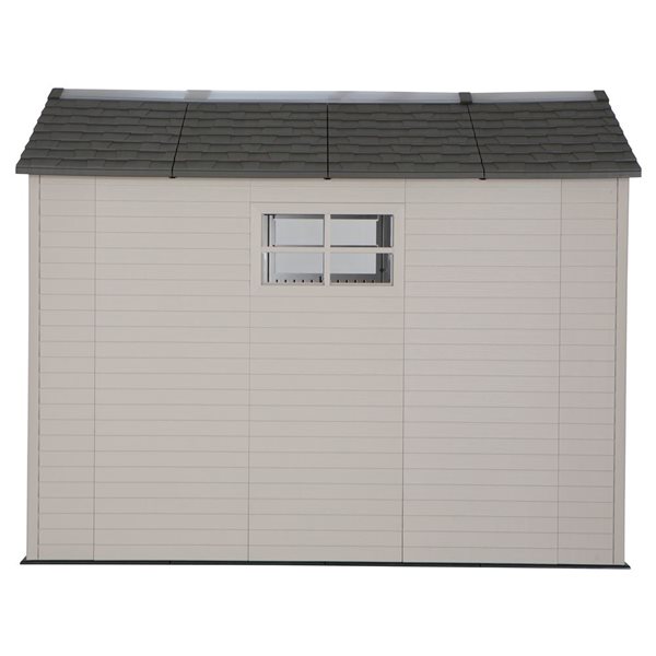 LIFETIME Outdoor Storage Shed 9-ft x 7-ft Gray Vinyl-coated Steel