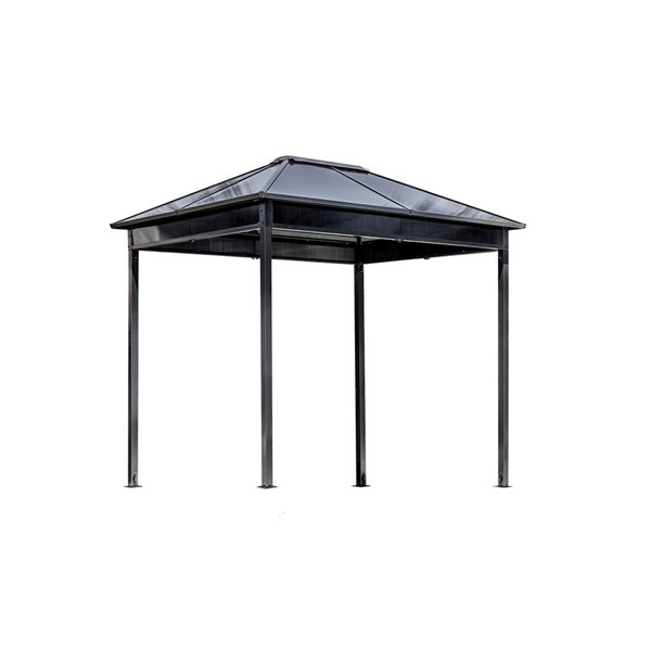 Sojag Danxia 7 x 9-in Teal Green Metal Rectangular Gazebo with polycarbonate Roof