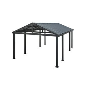 Sojag Samara 12 x 20-ft Black Metal Carport