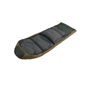 Kamp-Rite Outfitter Black and Brown Mummy Down Sleeping Bag