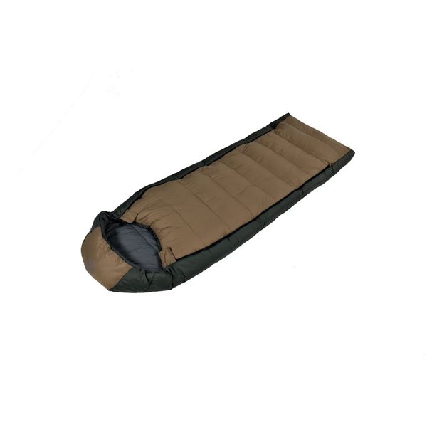 Kamp-Rite Outfitter Brown and Black Mummy Synthetic Sleeping Bag