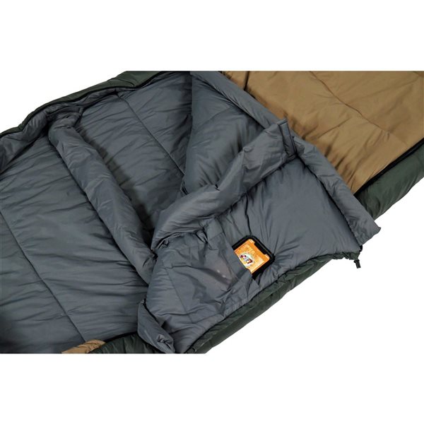 Kamp-Rite Outfitter Brown and Black Mummy Synthetic Sleeping Bag