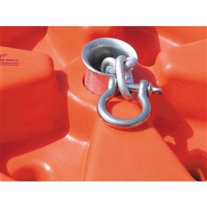 Dock Edge 1 7/8-in x 3-in Galvalume Anchor Shackle for Mooring Buoy