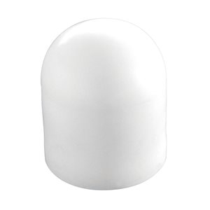 Embout de plastique blanc pour poteau de quai Dock Edge, paquet de 4