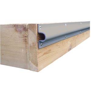 Dock Edge 6.9-ft Grey PVC C Profile Dock Bumper