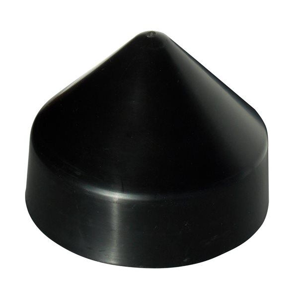 Dock Edge 10-in Black Piling Cap