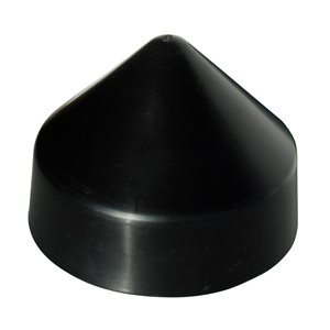 Dock Edge 10-in Black Piling Cap