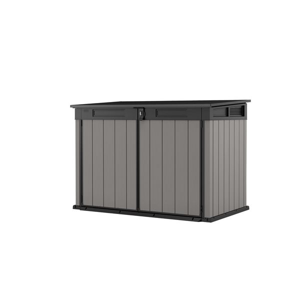 Keter Premier Jumbo Horizontal Storage Shed Grey 71-cu ft  - 6.25-ft x 3.58-ft x 5.83-ft