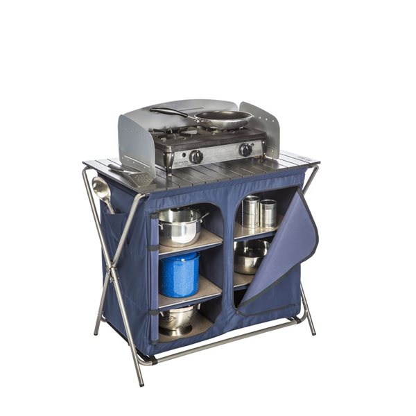 Kamp-Rite Kwik Pantry and Cook Table for Camping with Carry Bag