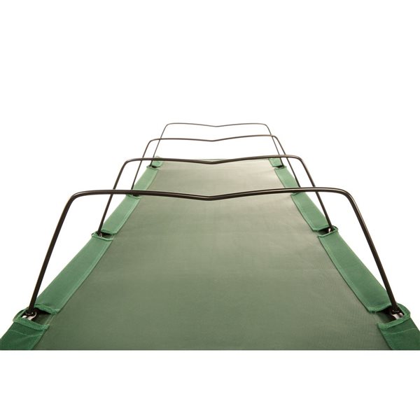 Kamp-Rite Camping Compact Cot with Carry Bag Green 72-in x 24-in x 8-in